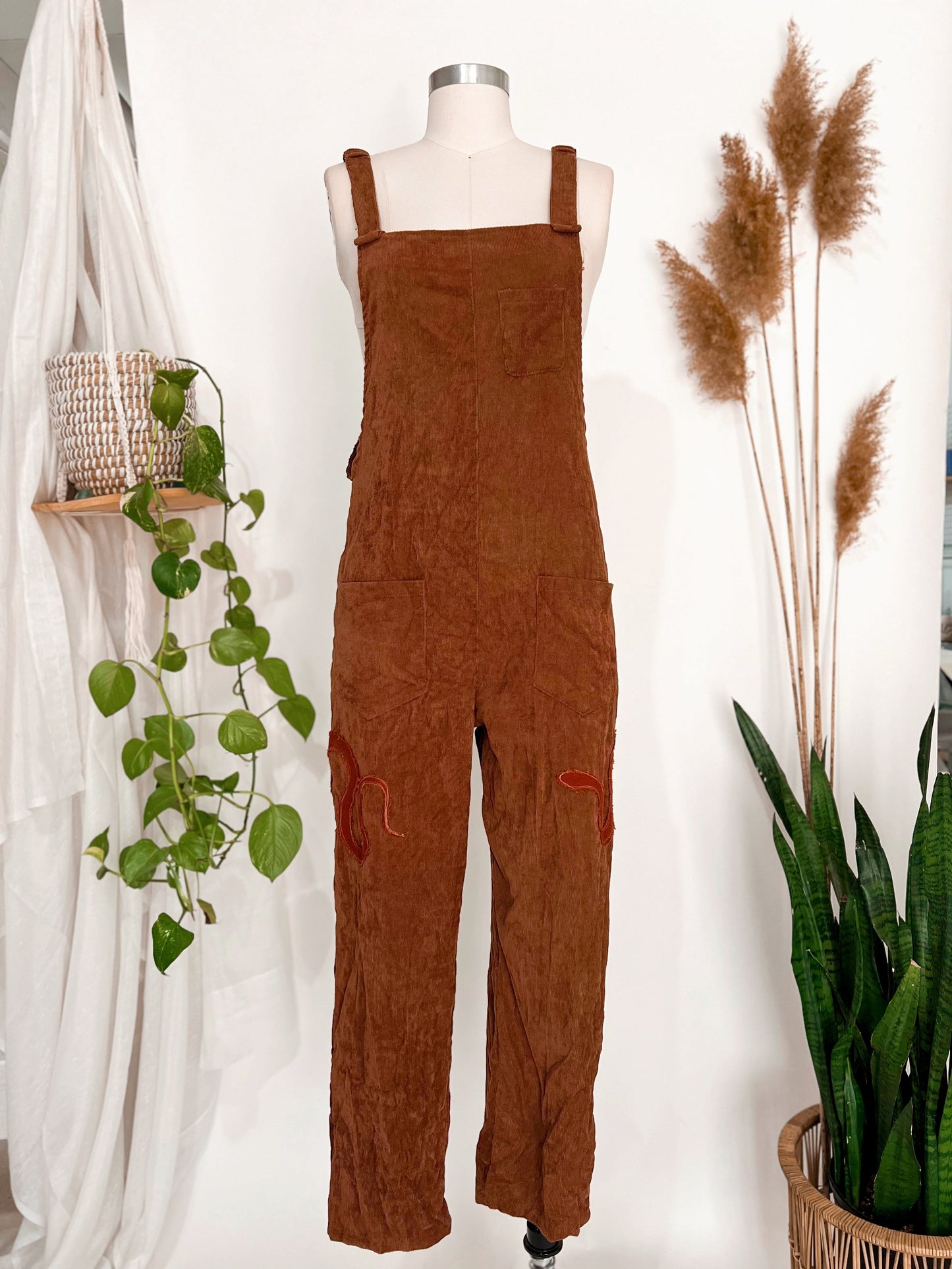 SNAKE CHARMER - PATCHWORK OVERALLS - Small