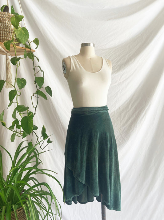 VELOUR - WRAP SKIRT - Small